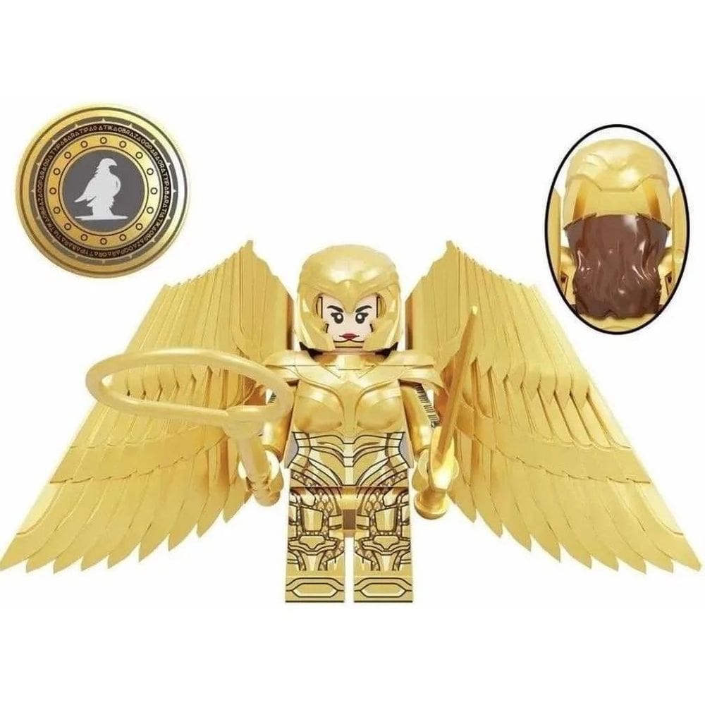 1984 Mulher Maravilha Com Escudo Boneco Blocos De Montar