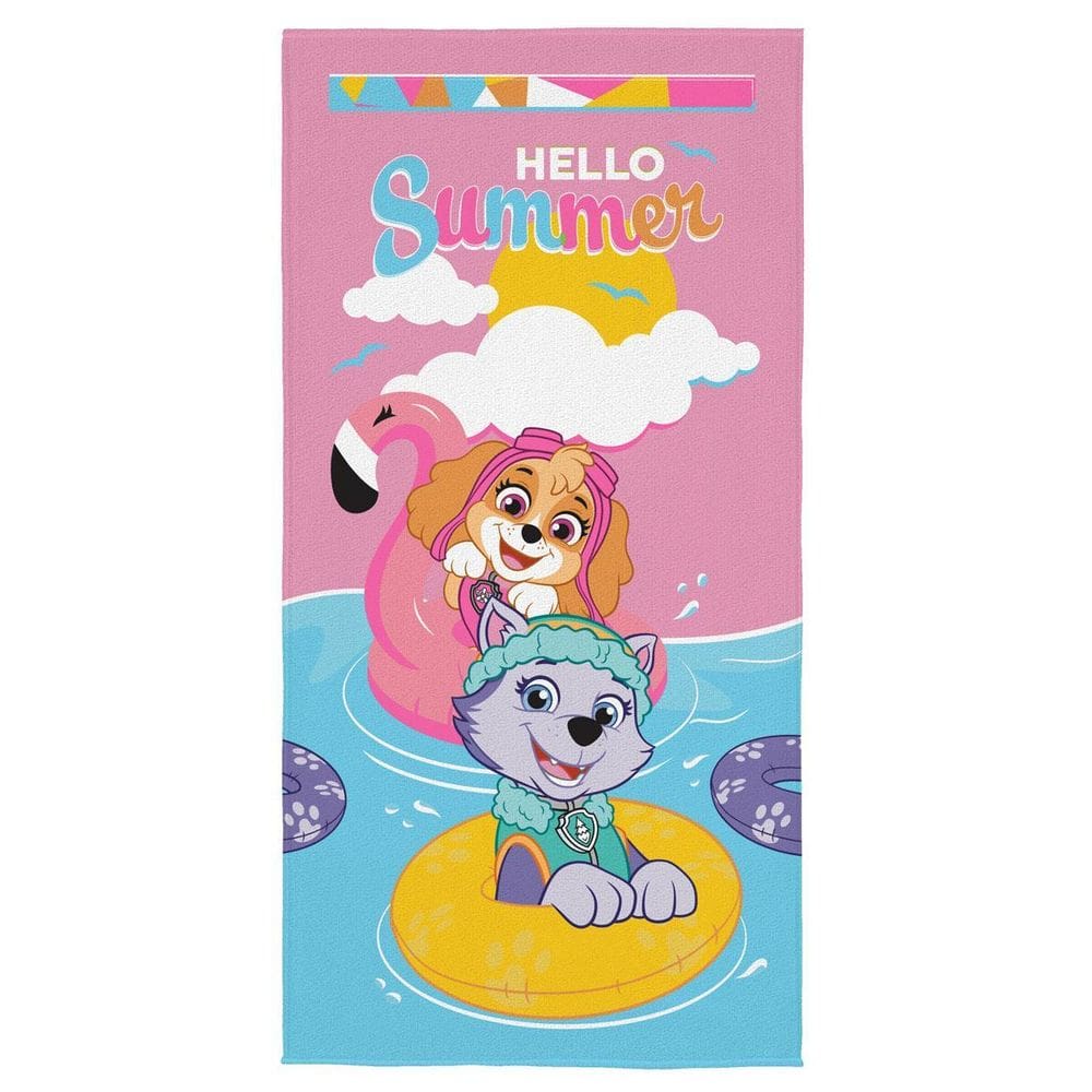 Toalha De Praia Aveludada Patrulha Canina Lepper