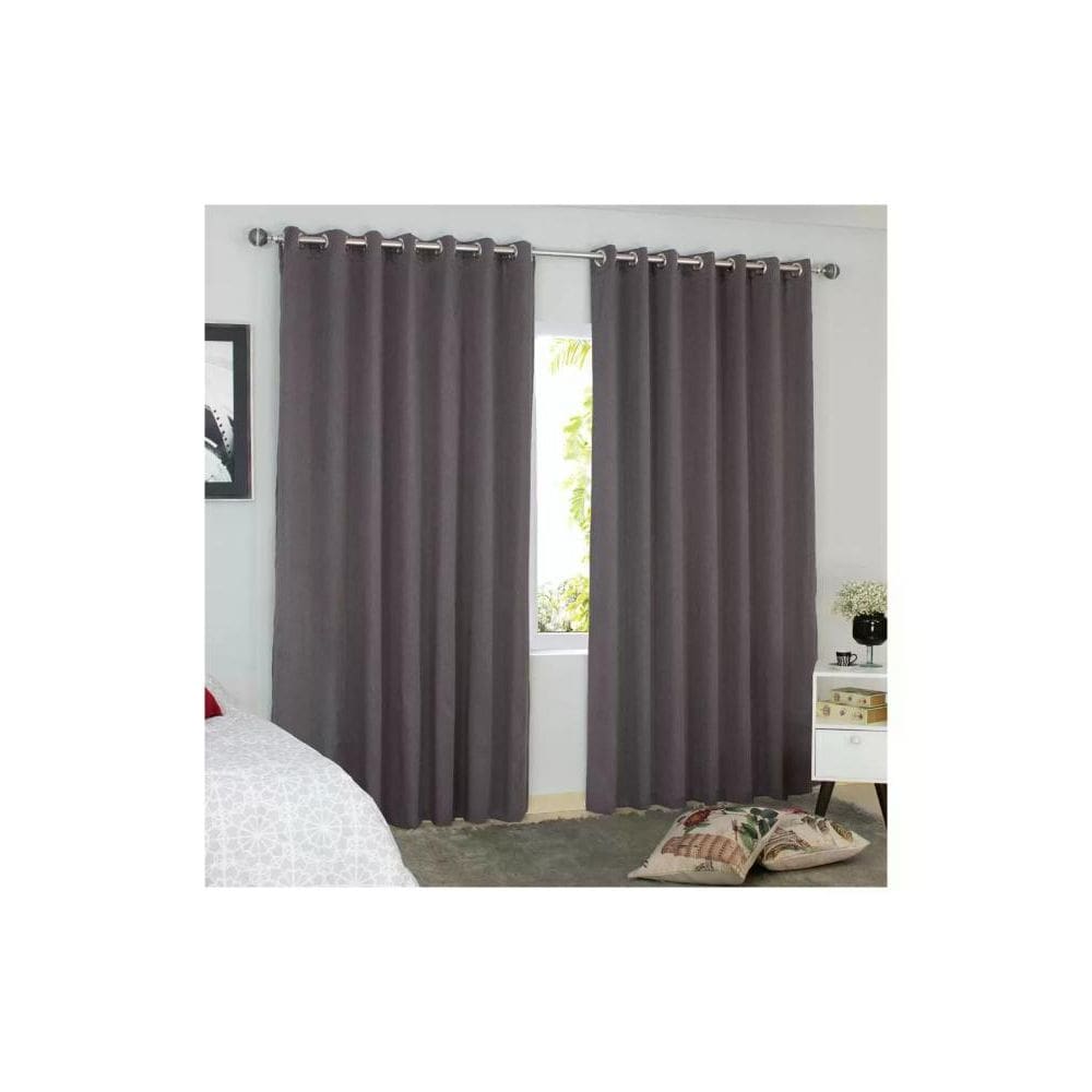 Cortina Bella Janela 300x170 cm Blend Tecido Corta Luz Taupe