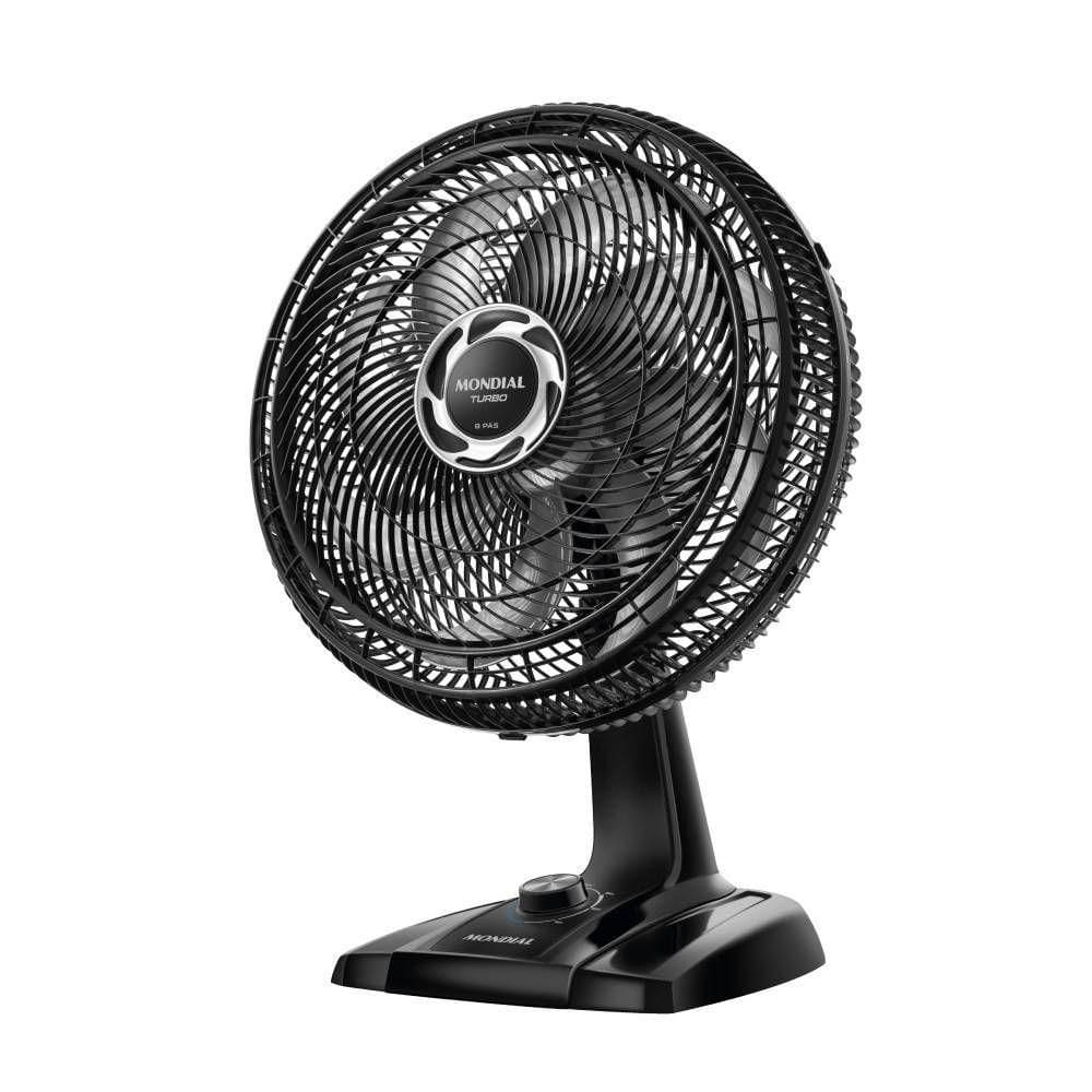 Ventilador de Mesa MondialNVT-40-8P-B Turbo 40CM 8 Pás Preto220V 3798-02