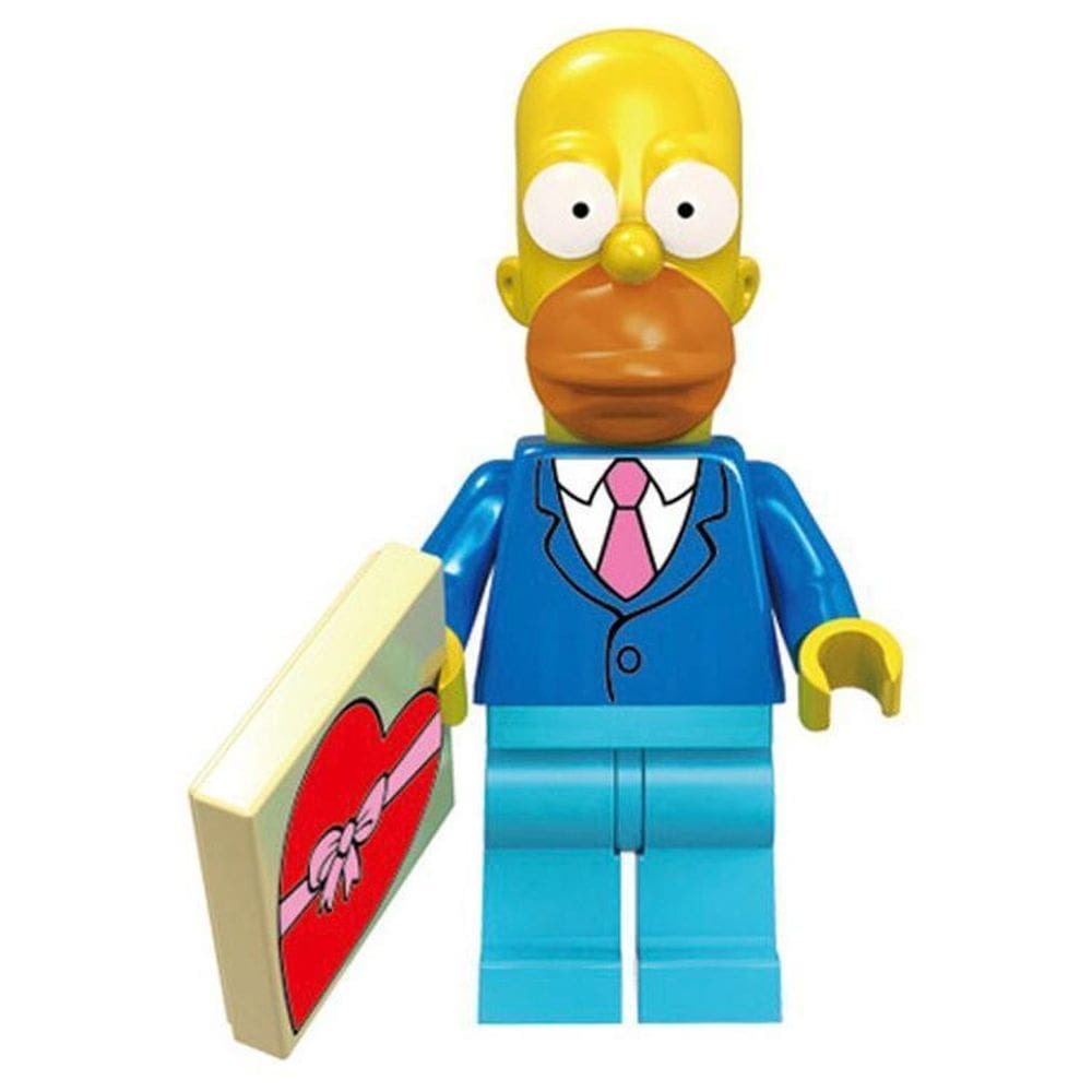 Personagem Homer Bonecos Blocos De Montar The Simpsons