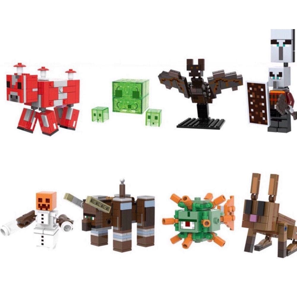 Bonecos Blocos De Montar Coleção Slime Minecraft 600 Peças