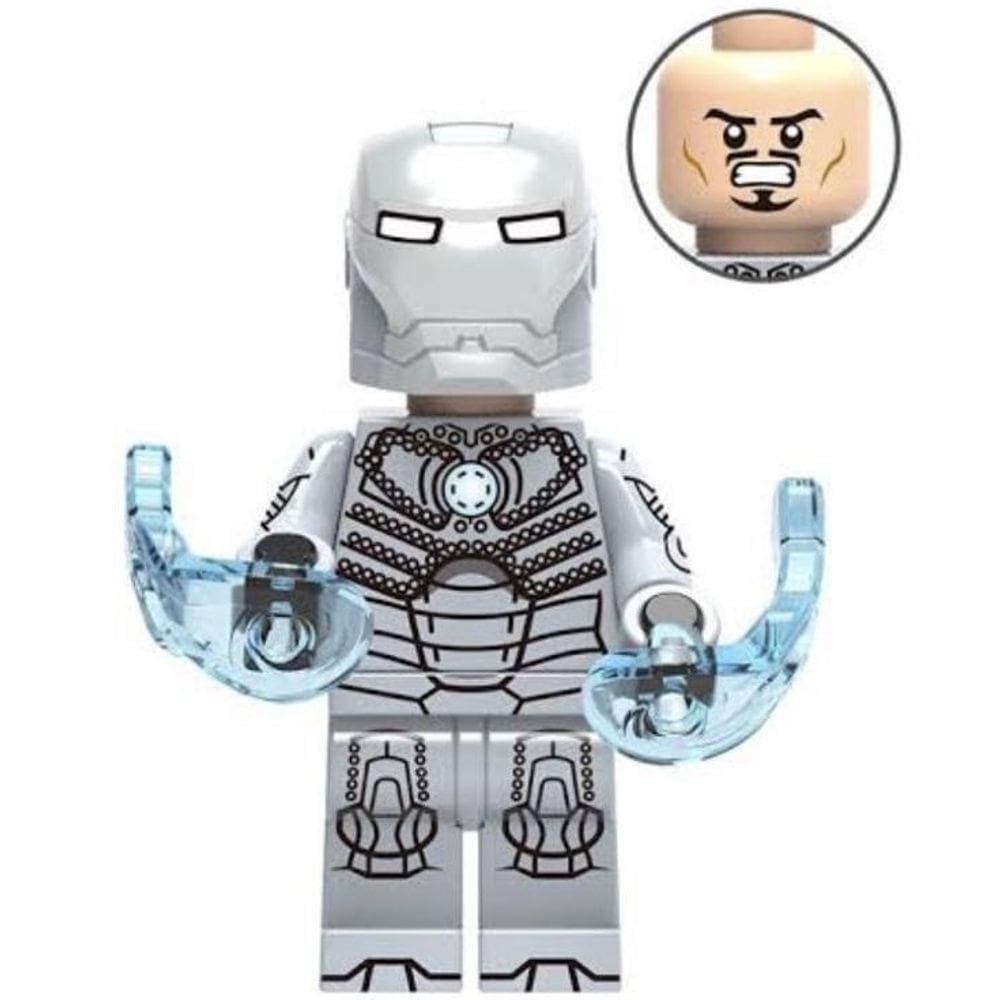 Boneco Blocos De Montar Vingadores Iron Man Mk 2 Avengers