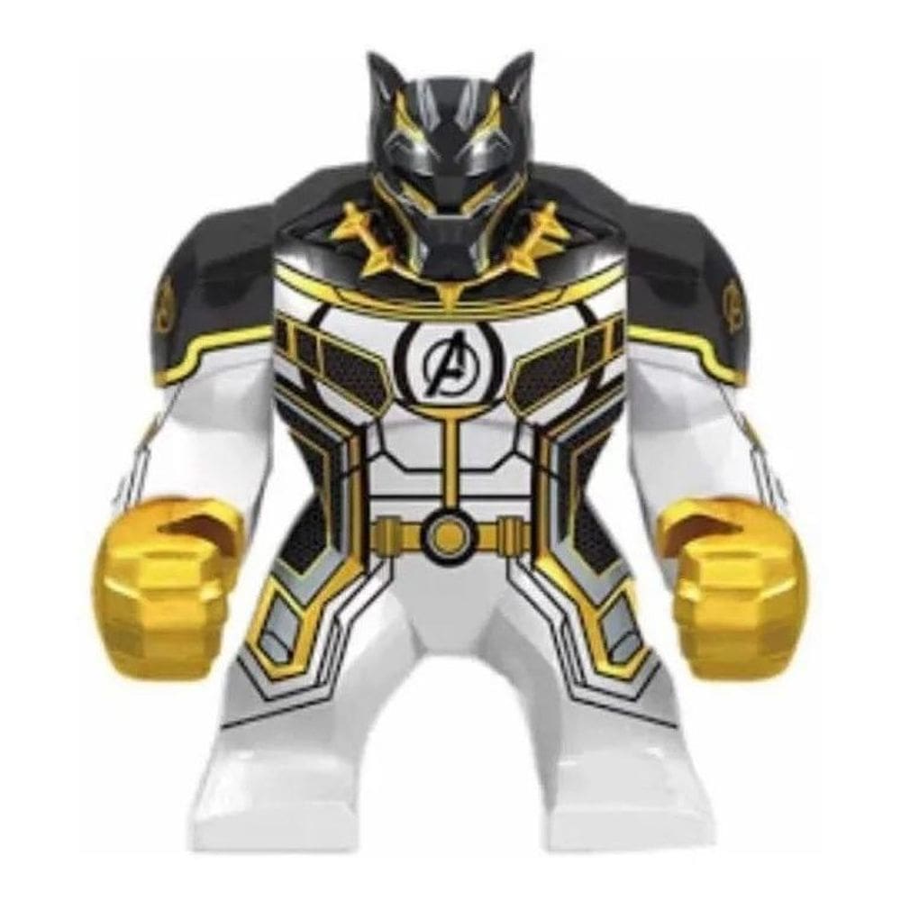 Boneco Big Blocos De Montar Grande Pantera Negra Vingadores