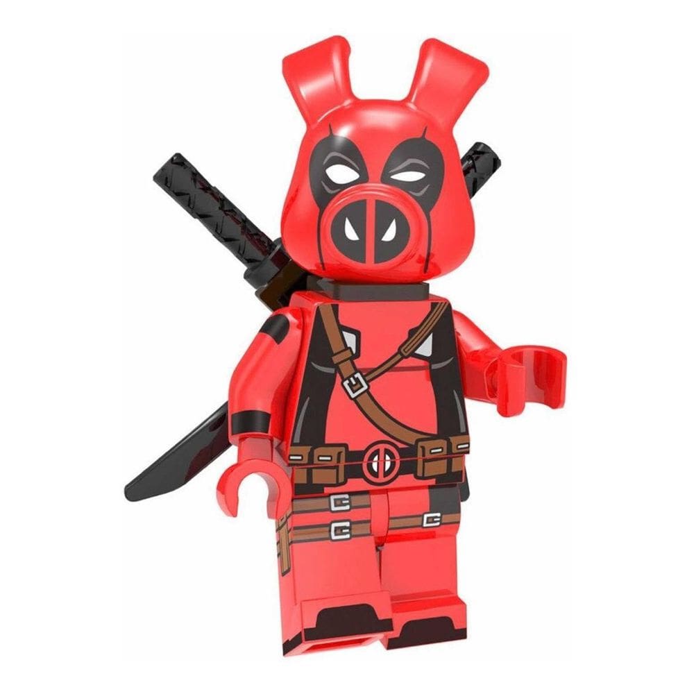 Boneco Blocos De Montar Deadpool Aranhaverso