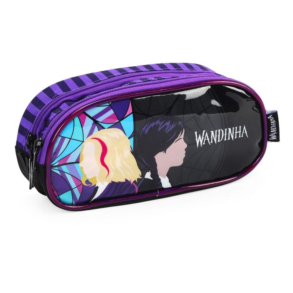 Estojo Escolar Wandinha  Roxo