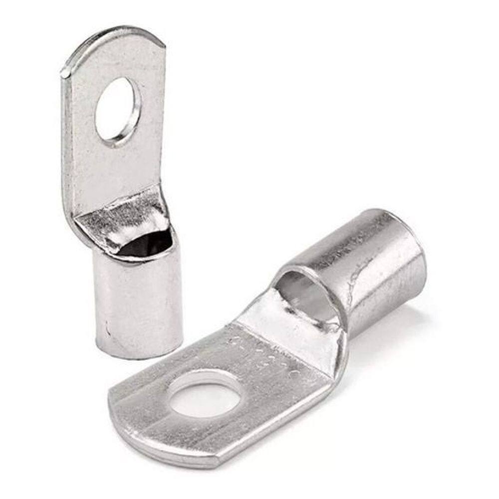 Kit Terminal Olhal Compressão 16Mm M6 Fios E Cabos - 10Pçs