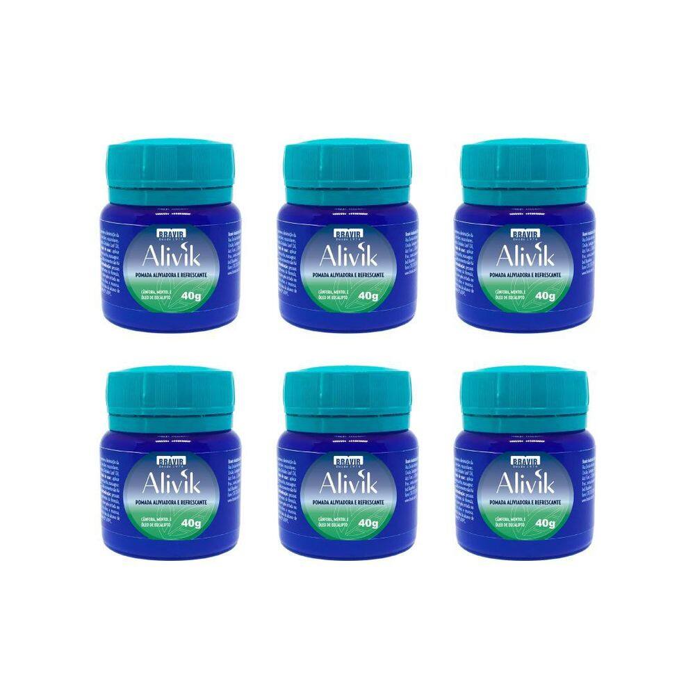 Kit Com 6 Bravir Alivik 40G