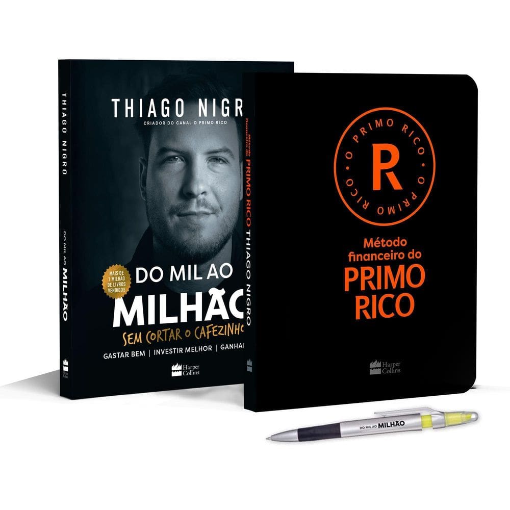 Seleção Thiago Nigro - 2 Livros + Caneta Marca Texto