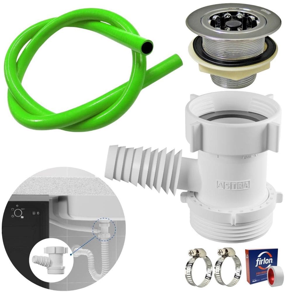 Adaptador Máquina De Lavar Louça + Mangueira + Válvula
