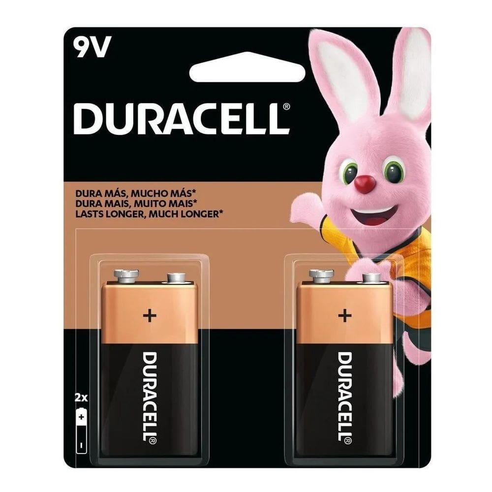 Kit 2 Bateria 9V Duracell Pilha Alcalina Mn1604B1