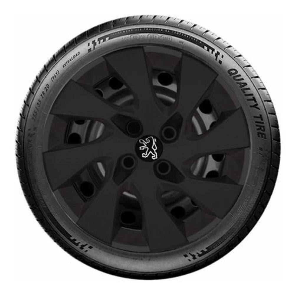 Kit Calota Peugeot 206 207 308 Hoggar Aro 15 Preta Tf195Pf
