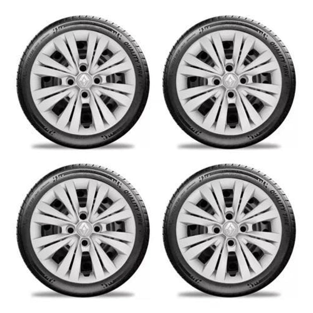 Jogo De Calota Sandero Logan Clio De Parafuso Aro 14 G245J