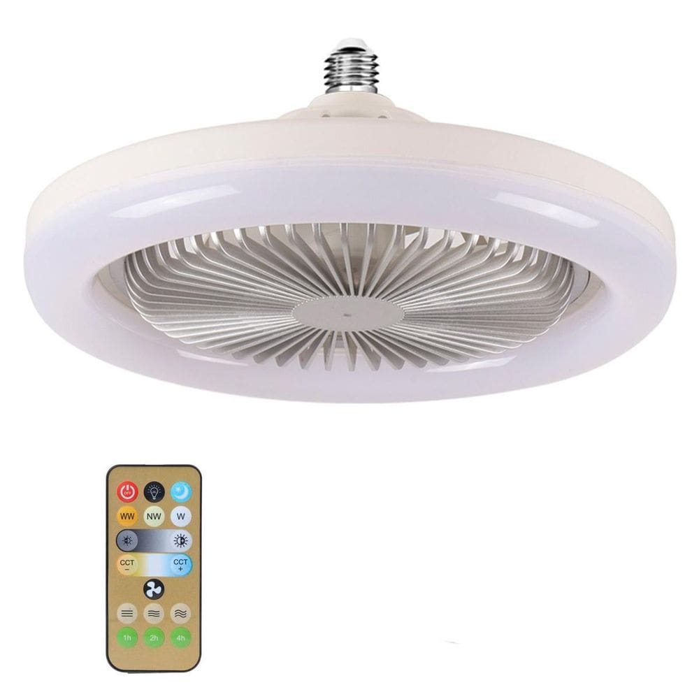 Ventilador Teto Led Ajustável Conforto Com Controle Remoto