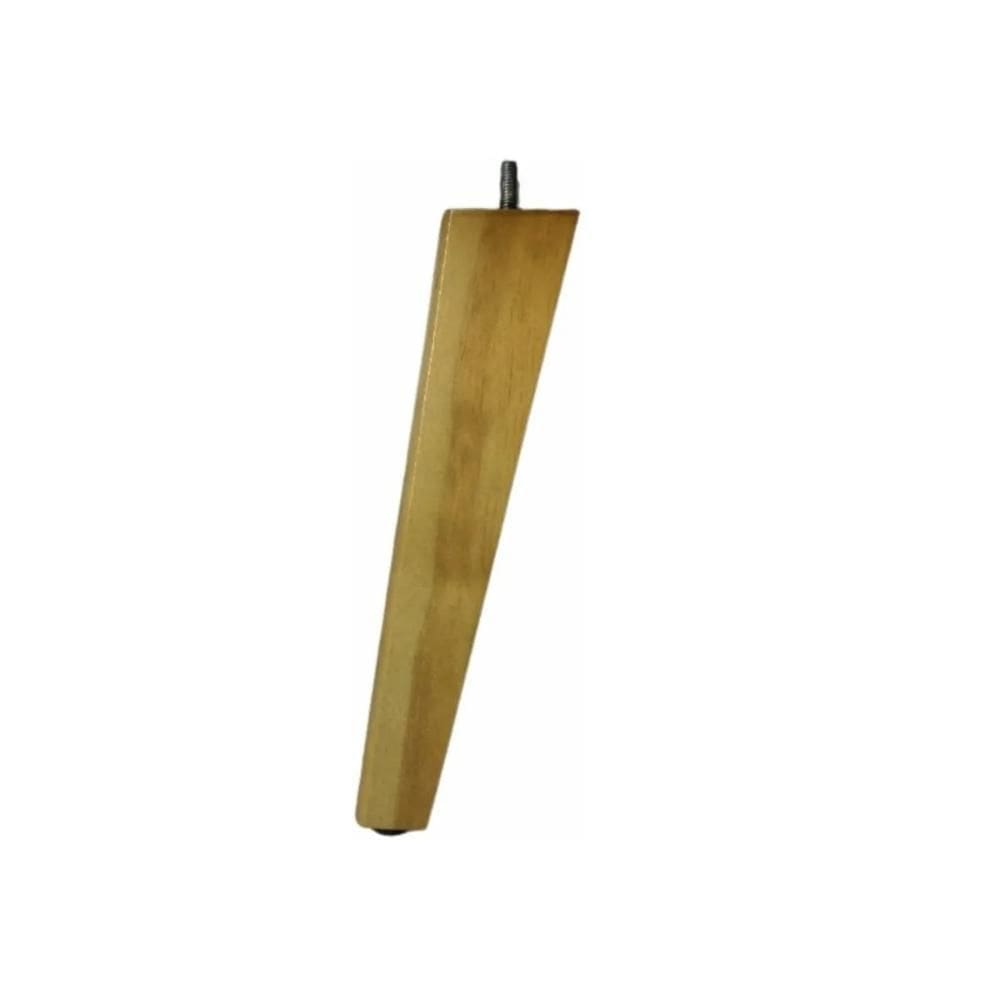 Pé Palito Madeira Sala Retro 24Cm Móveis Sapata Emborrachada