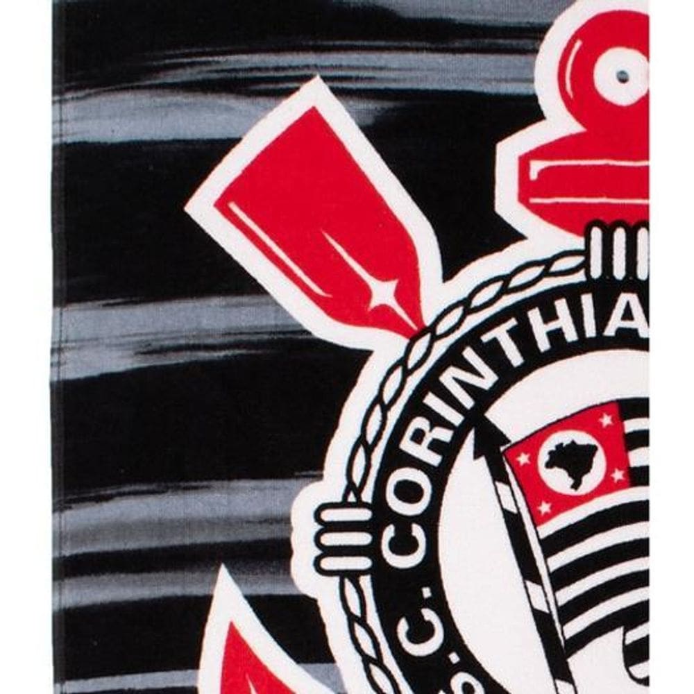Toalha De Futebol Buettner Aveludada Corinthians