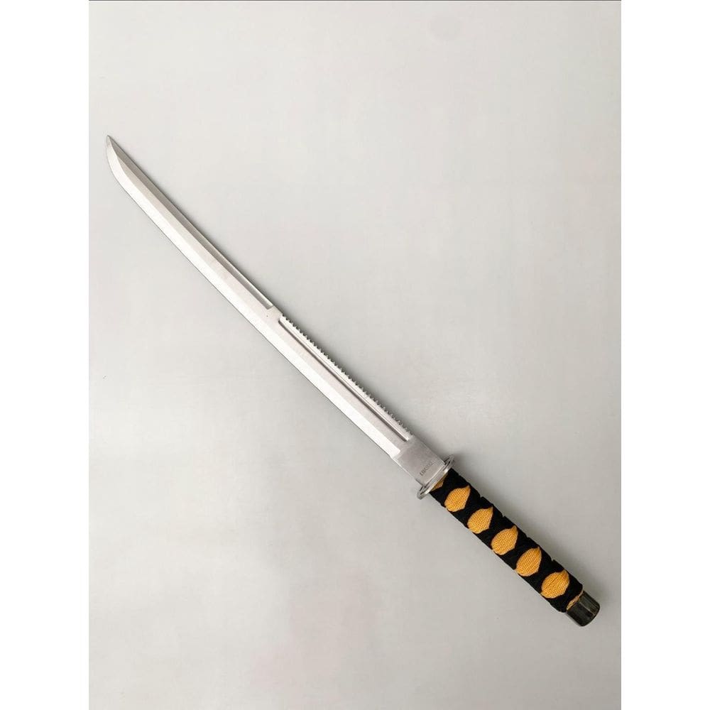 Espada Katana Faca Afiada Em Aço 70cm Bainha Couro