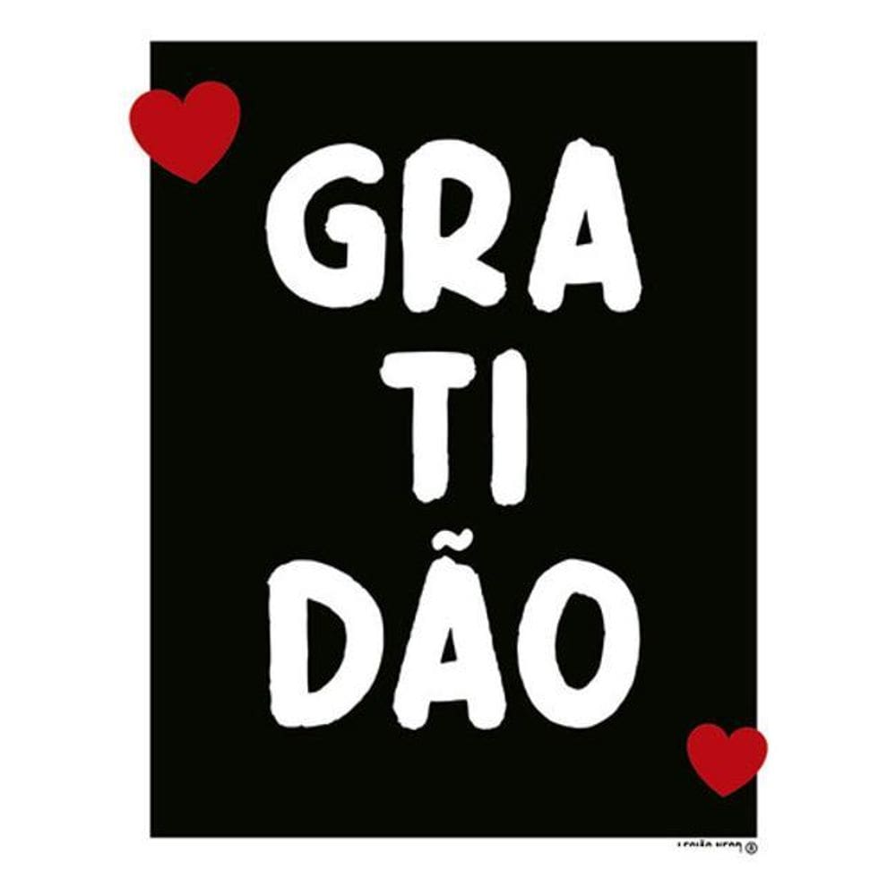 Kit 3 Placas Sinalização - Gratidão Coração Vertical