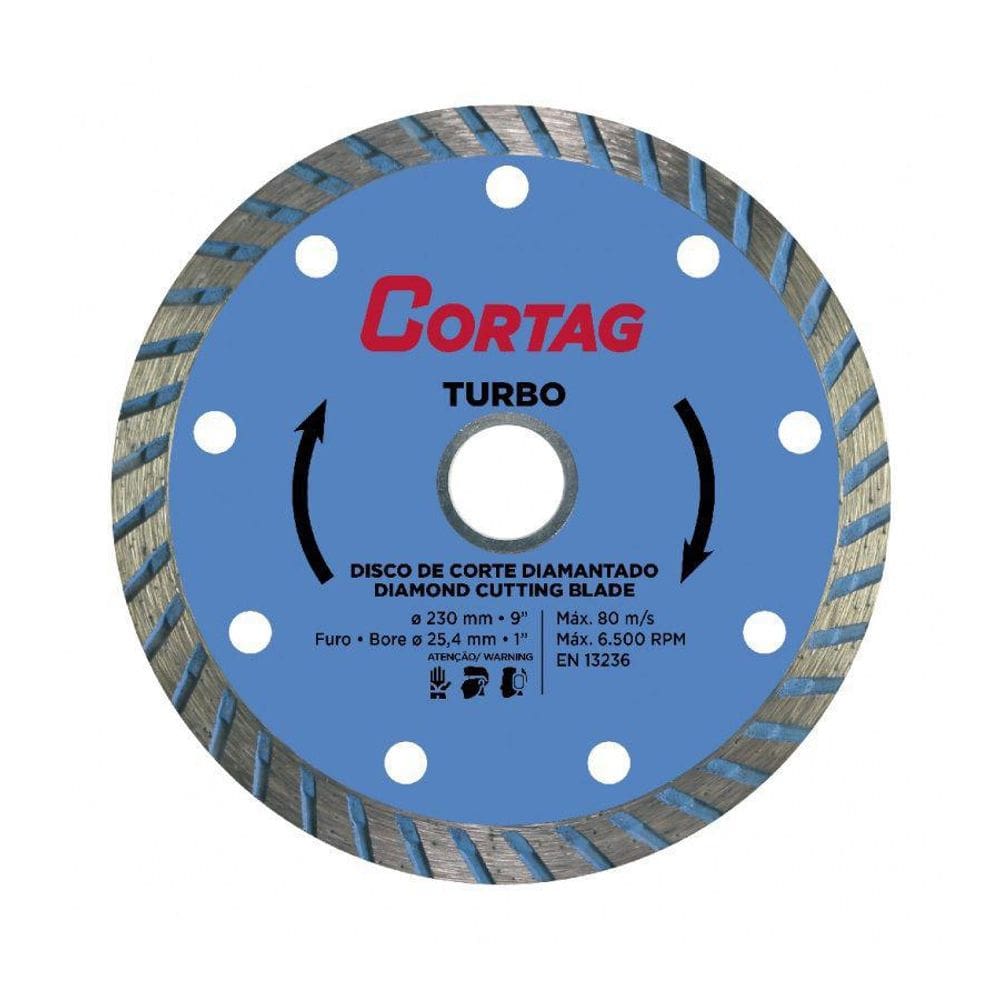 Disco Corte Diamantado Turbo 230Mm Cortag