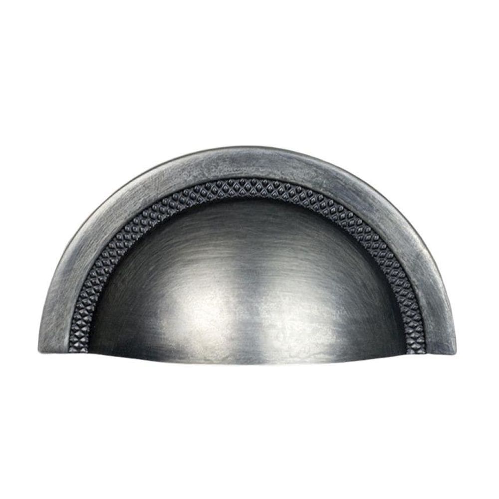 Puxador De Gaveta Sobrepor Zen Concha Shell - Niquel Velho