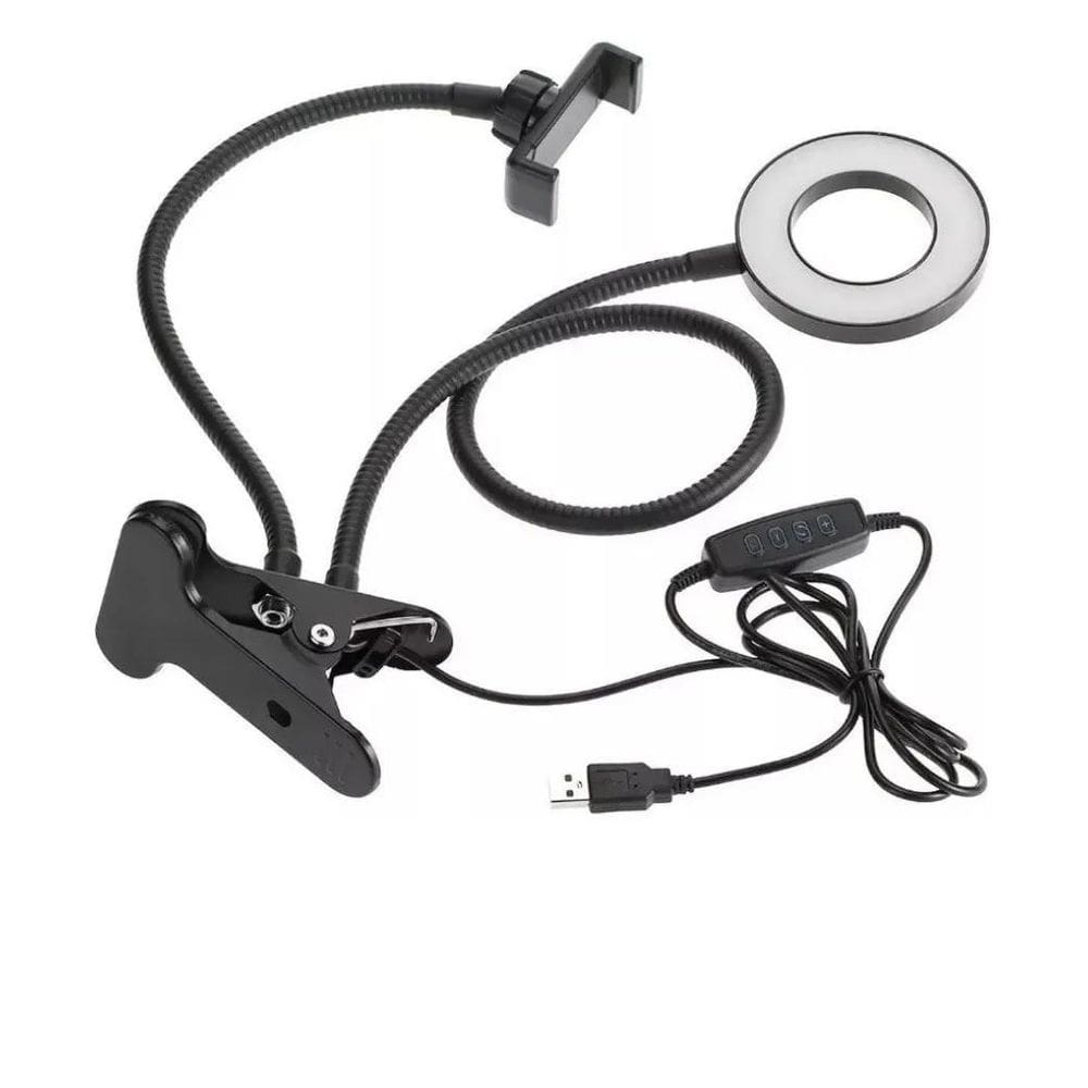 Suporte Para Celular De Mesa Para Selfie Com Luminária Led