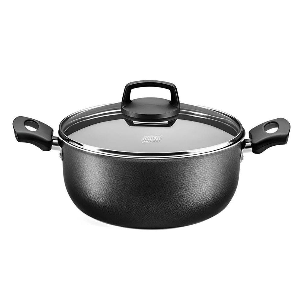 Caçarola Antiaderente Superflon Cristal 26Cm 5,8 Grafite Mta