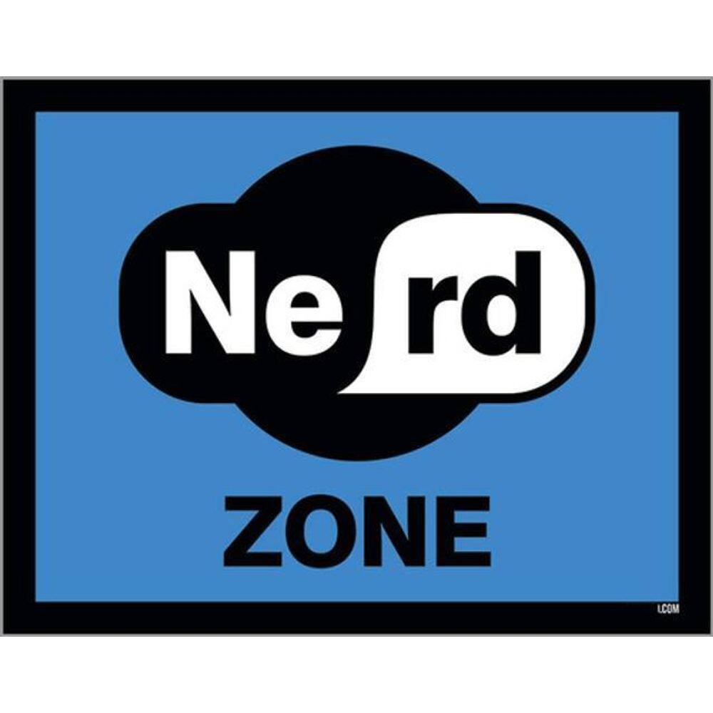 Kit 3 Placas Sinalização - Nerd Zone Wifi Azul