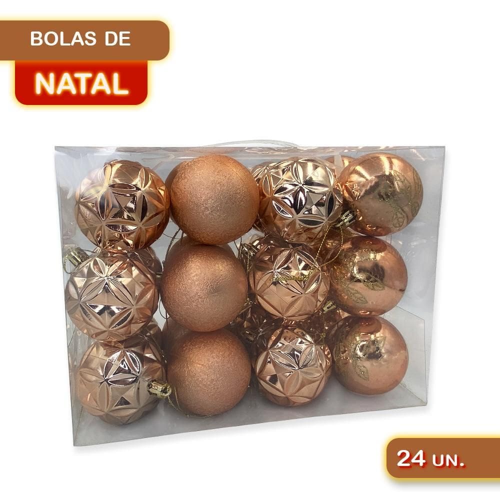 Kit Bolinhas Bola Árvore Natal Enfeite Decoração Pendurar