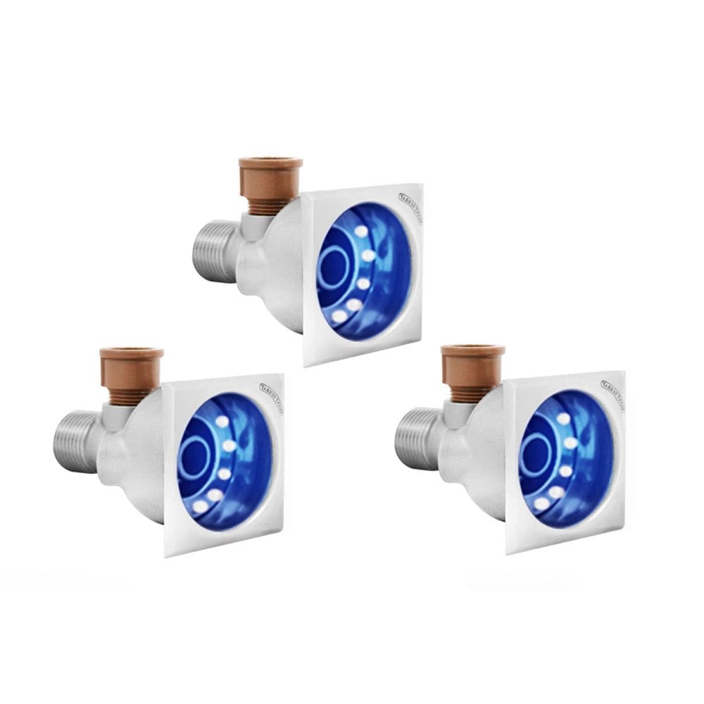 Quatro Hidromassagens Quadrada Inox Com Led Rgb Para Prainha E Spa