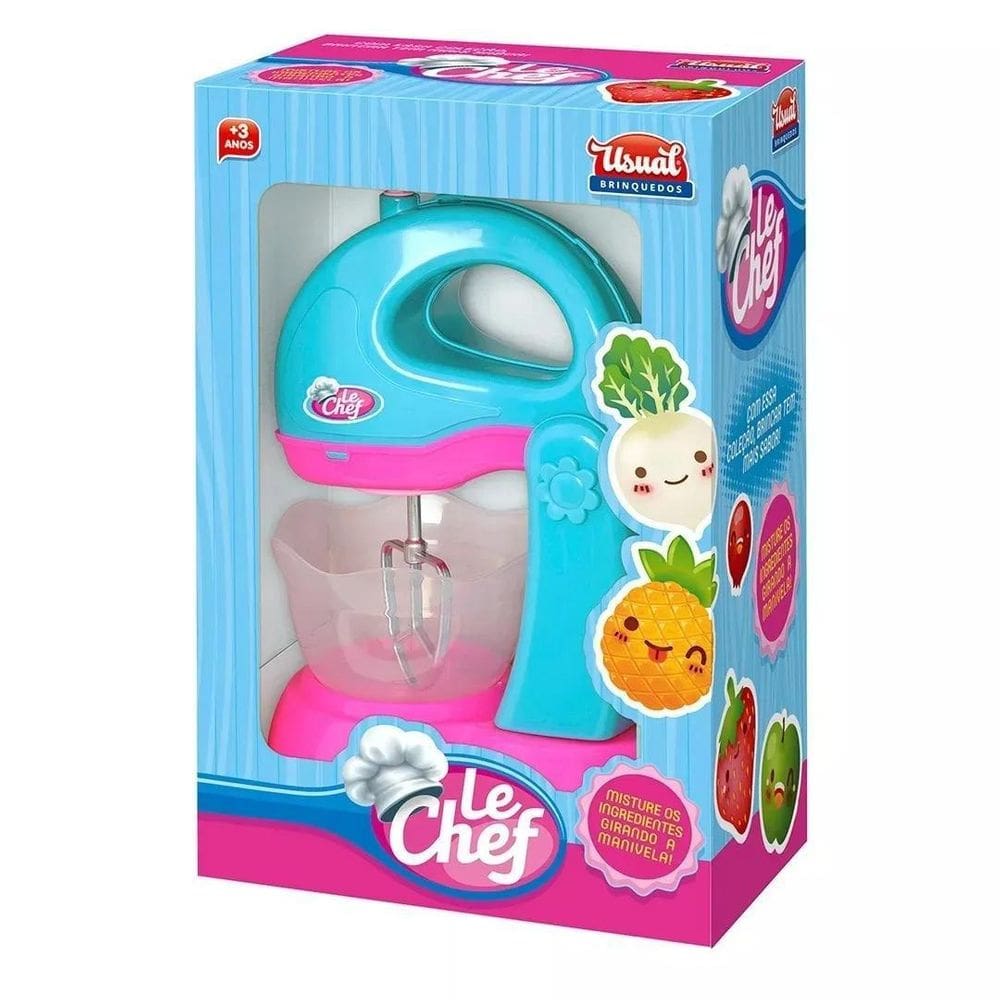 Batedeira Infantil Usual Brinquedos Com Tigela