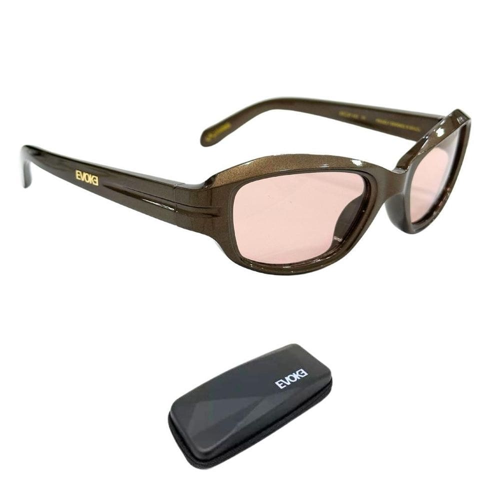 Óculos De Sol Evoke New Evk 61 G01 Metalico Marrom