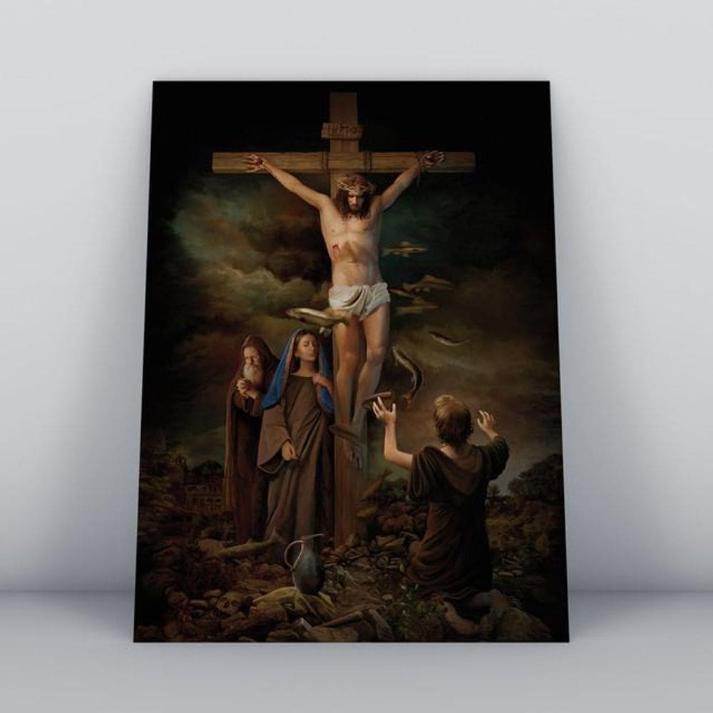 Quadros TAC religião-032-m2 Colorido MDF 20x30cm cada peça