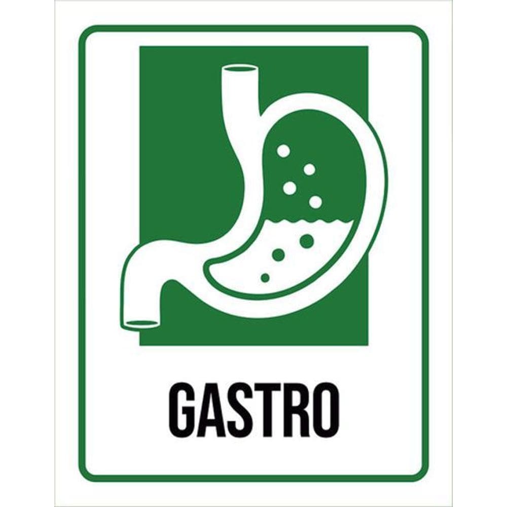 Kit 3 Placas Sinalização Hospitalar Gastro