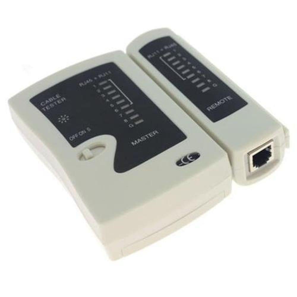 Testador de Cabo de Rede RJ45 RJ11 - Compacto, LED, 9V