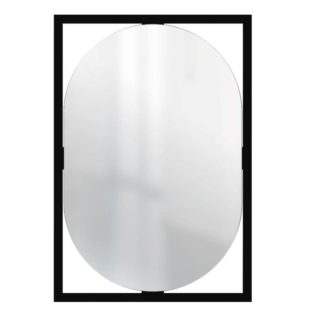 Espelho Decorativo Float Preto 63X43Cm Oblongo
