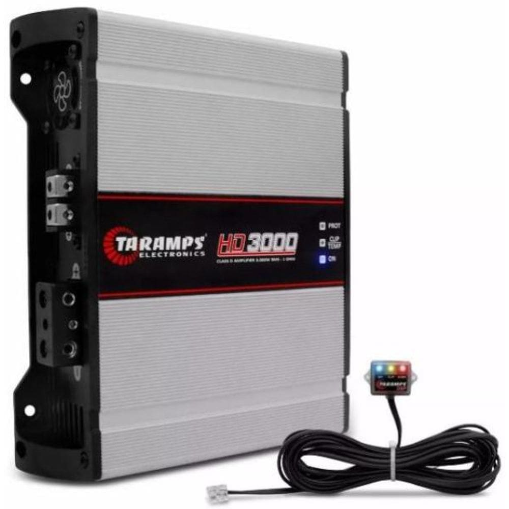 Amplificador Digital Taramps HD 3000-2 3000W RMS 2 Ohms