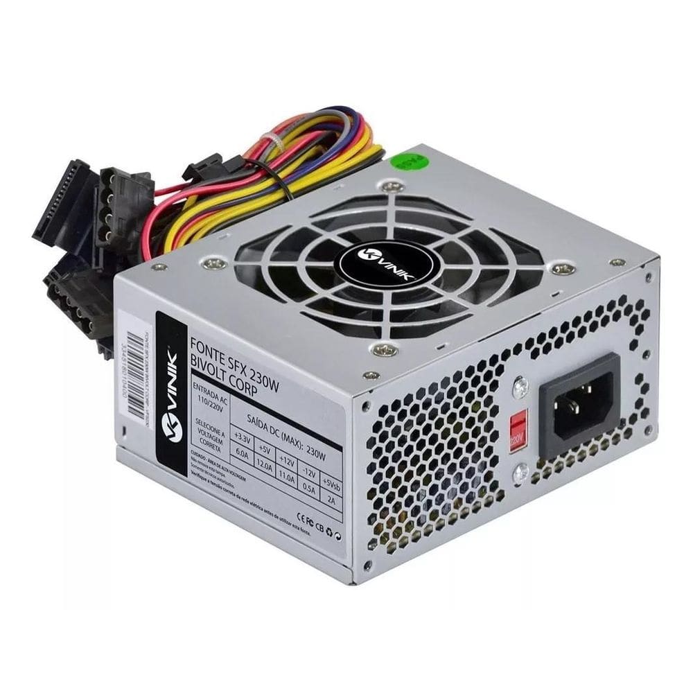 Fonte Vinik SFX 230W - Ideal p/ Gabinetes SFF