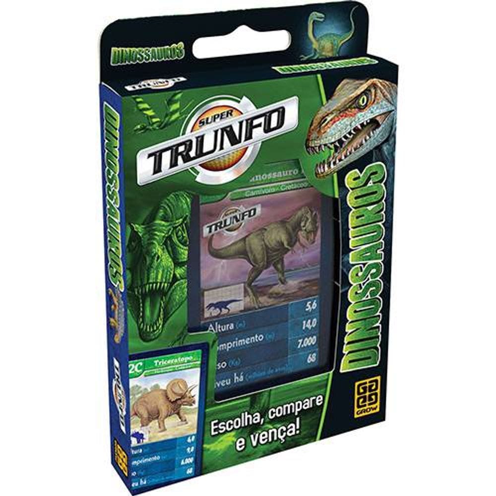 Super Trunfo Dinossauros - Jogo de Cartas com Curiosidades