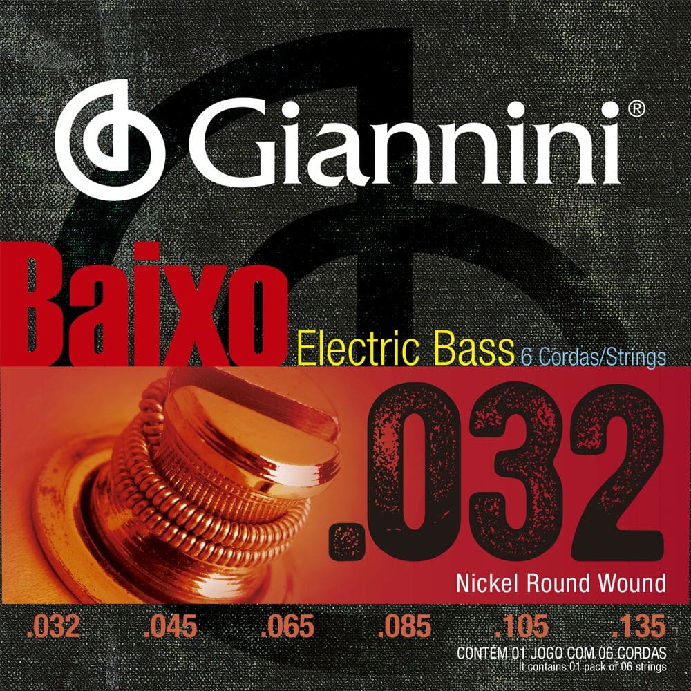 Encordoamento Baixo 6C 045 GEEBRS/6 Giannini