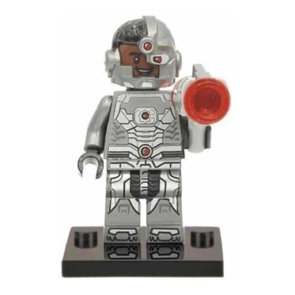 Boneco Blocos Montar Cyborg Liga Da Justiça Batman Superman