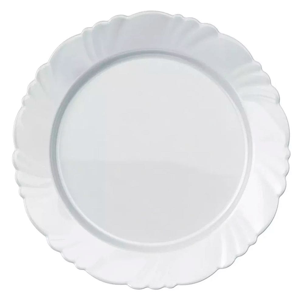 Jogo de Pratos Fundo Duralex Opaline Pétala 23,5 cm 24 Peças - Nadir