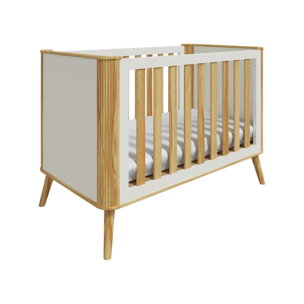Berço Retro Théo Moveis Peroba 3x1 Americano MDF