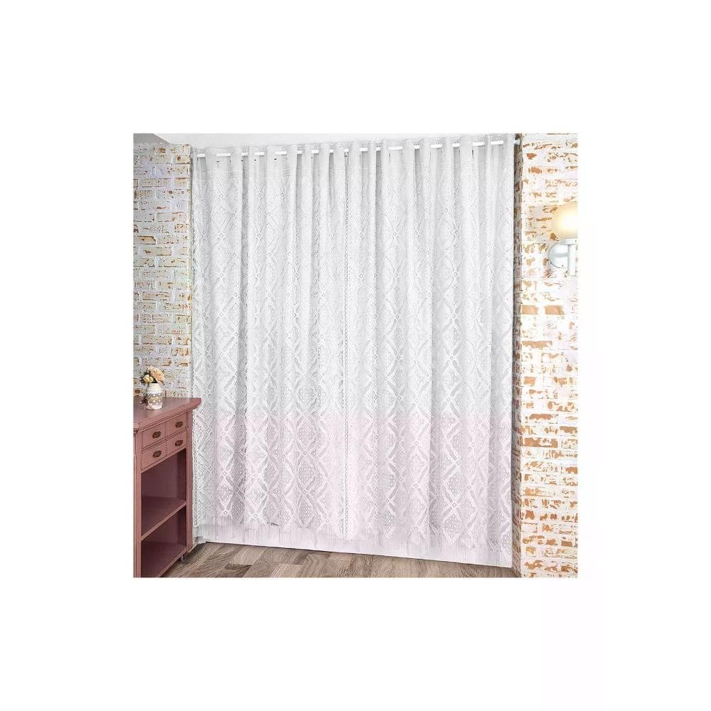 Cortina Donna Inter 300x230 cm Rustique com Forro Branco