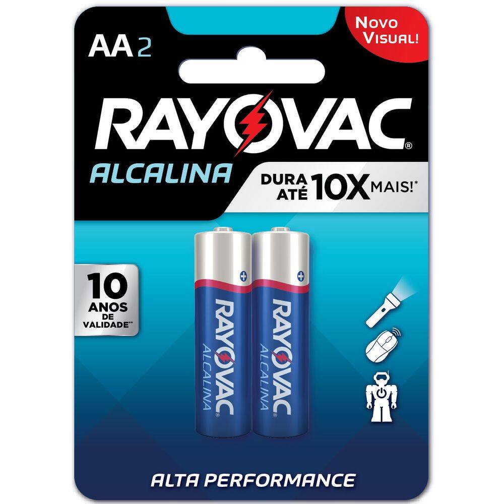 Pilha Rayovac Alcalina Pequena com 2