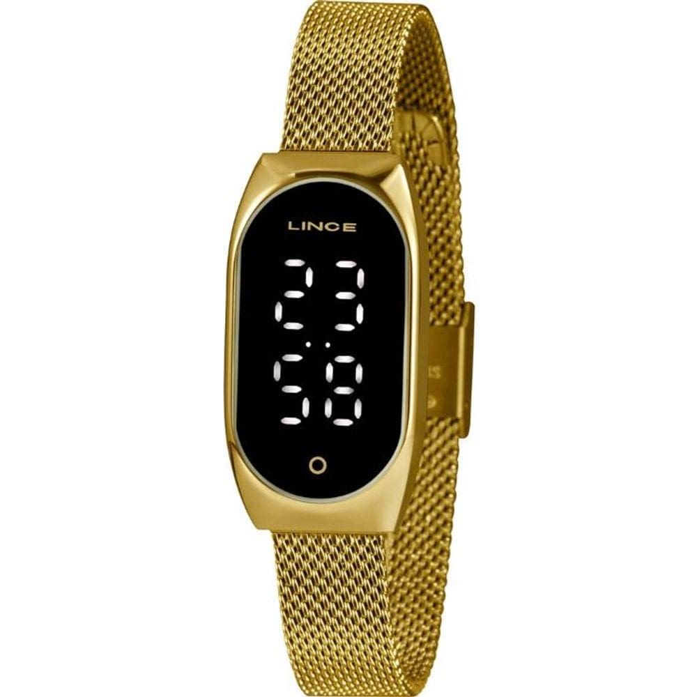 Relógio Feminino Lince Dourado Digital LDG4642L PXKX