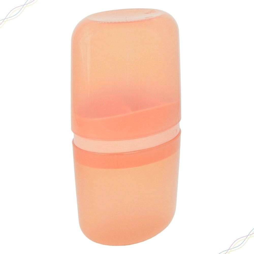 Porta Escova de Dentes Creme e Fio Dental com Tampa Coza Bul