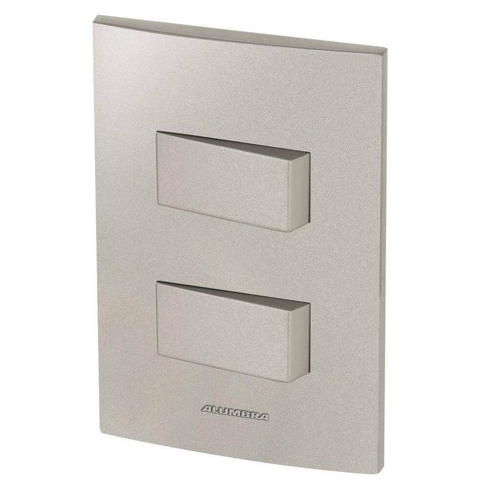Conjunto 2 Interruptores Simples - Inova Titanium - Att07