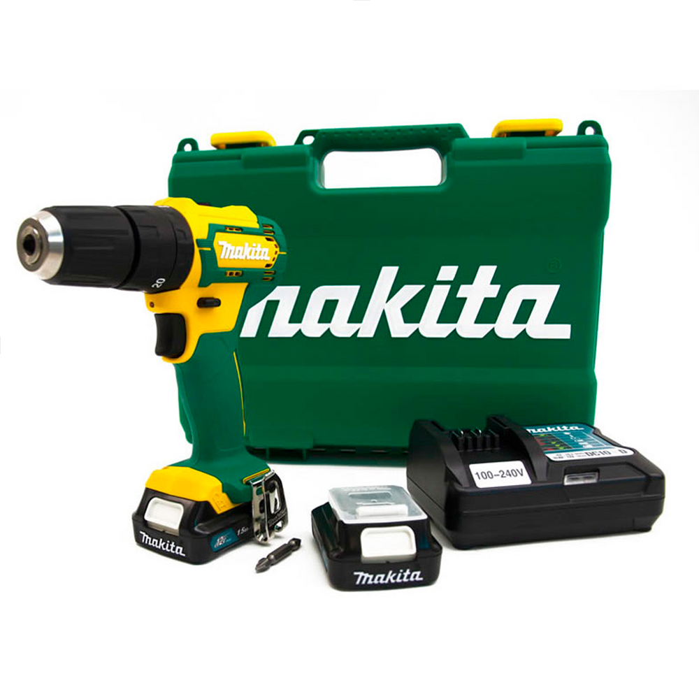 Parafusadeira Furadeira de Impacto com Bateria+Carregador 12v Makita