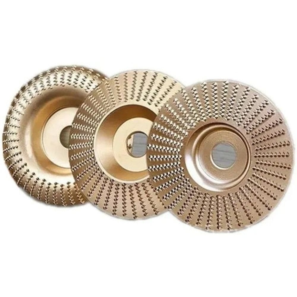 Conjunto 3 Pcs Disco Lixa Polimento Angular Madeira Abrasiva