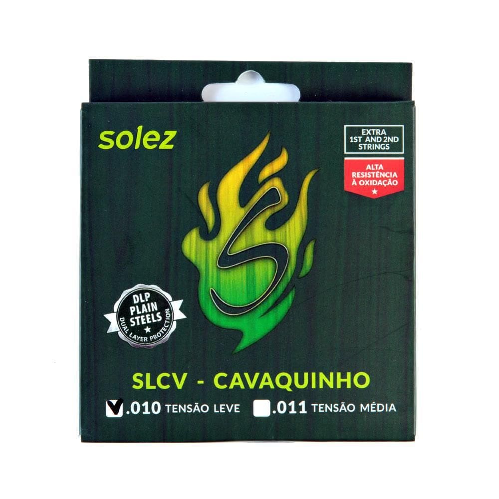 Encordoamento Solez Para Cavaco Dlp 010/030 Slcv Tensão Leve